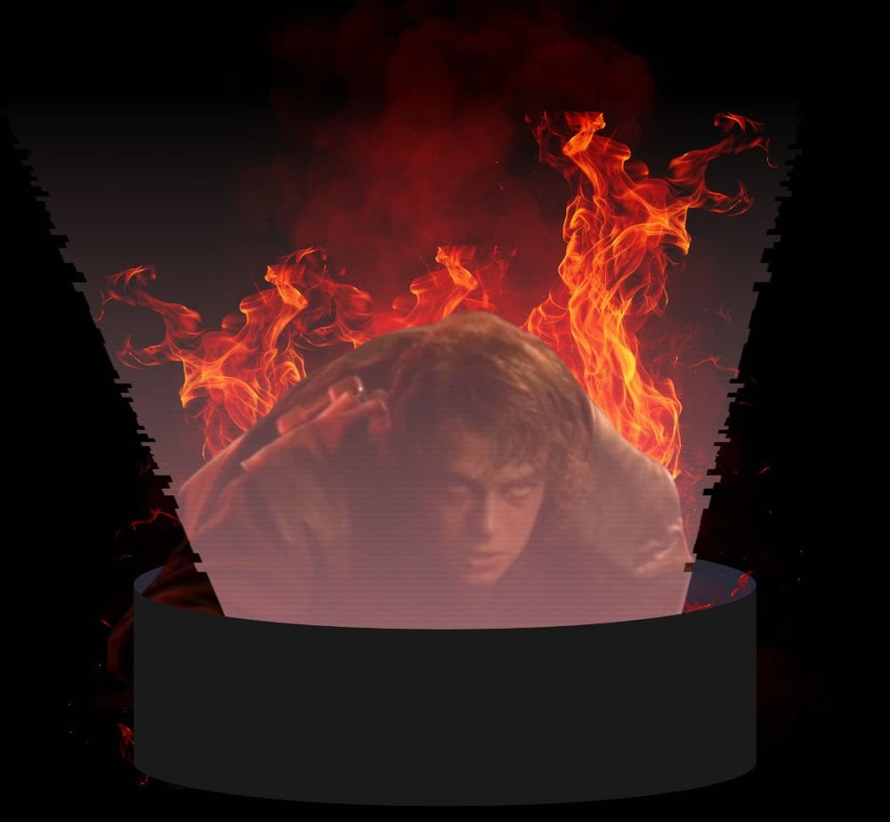 Anakin Burning on Mustafar - Theory Sabers