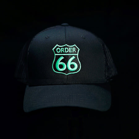 Order 66 Hat Modern with Green Logo