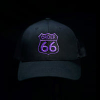 Order 66 Hat Modern with Purple Logo