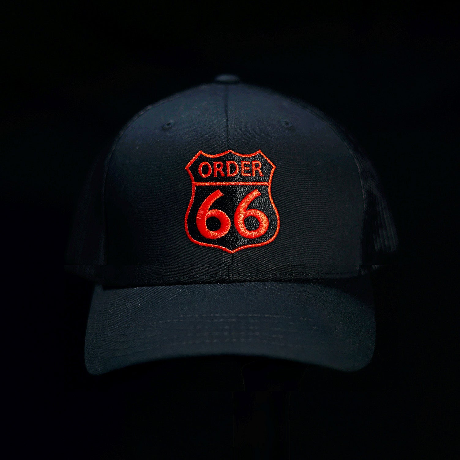 Order 66 Hat Modern with Red Logo