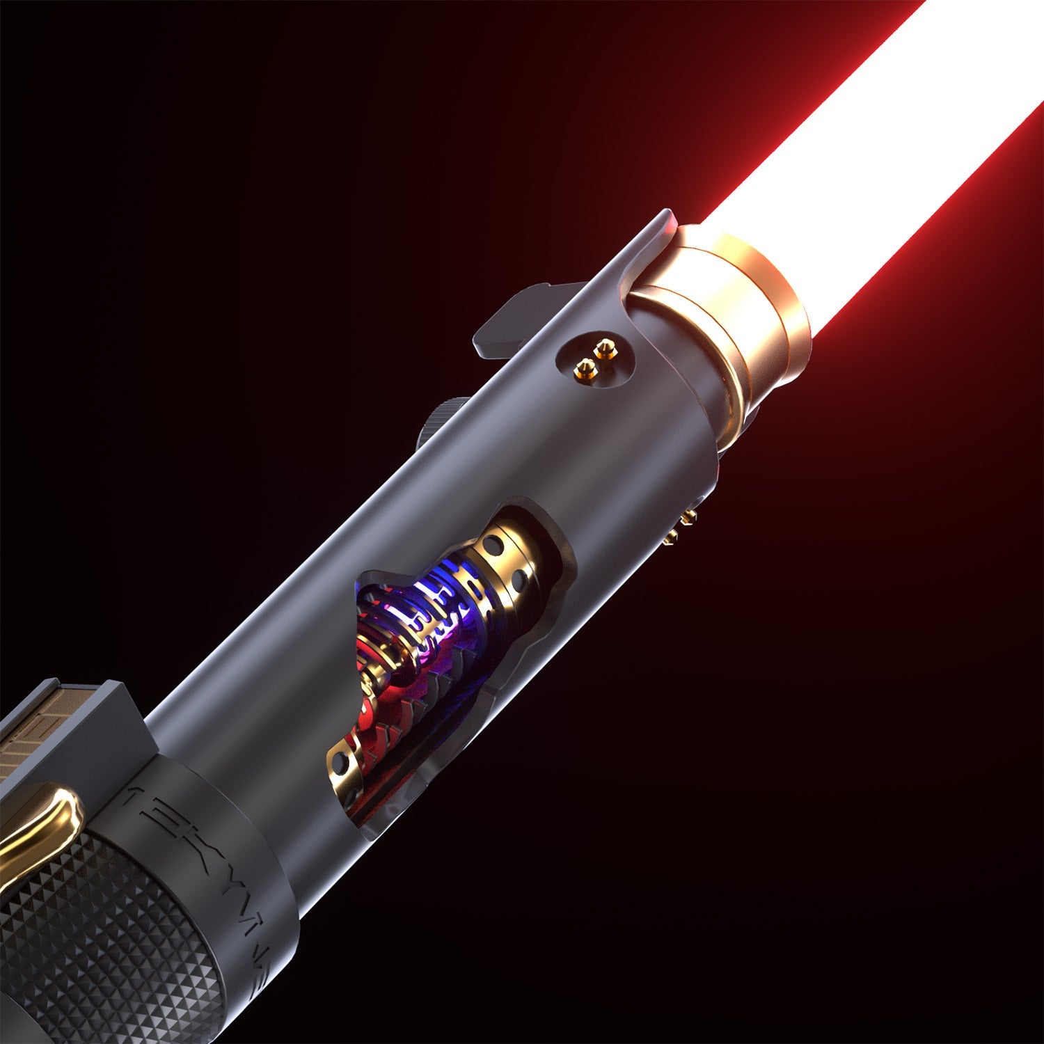 Fallen Knight Black (Exposed Spinning Crystals) - Theory Sabers
