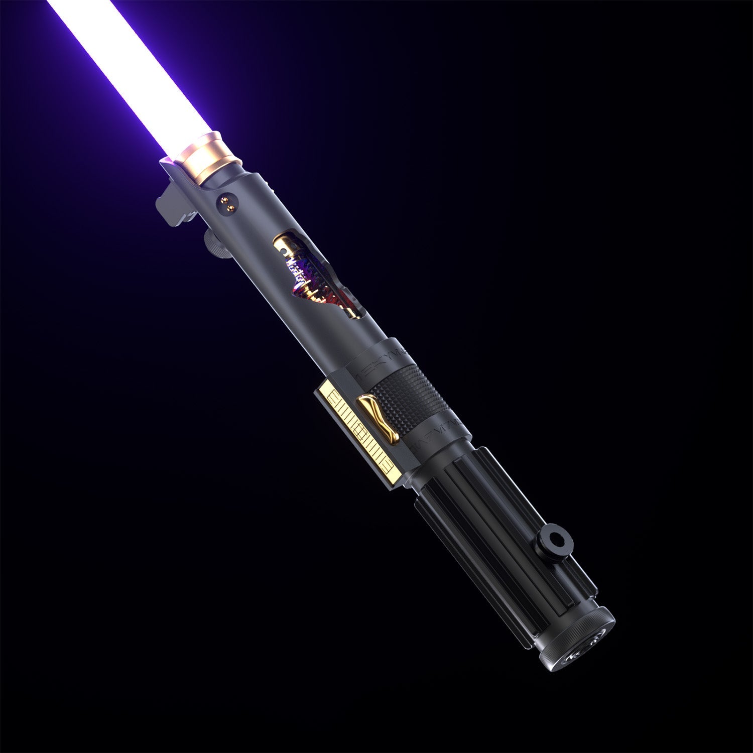 Fallen Knight Black (Exposed Spinning Crystals) - Theory Sabers
