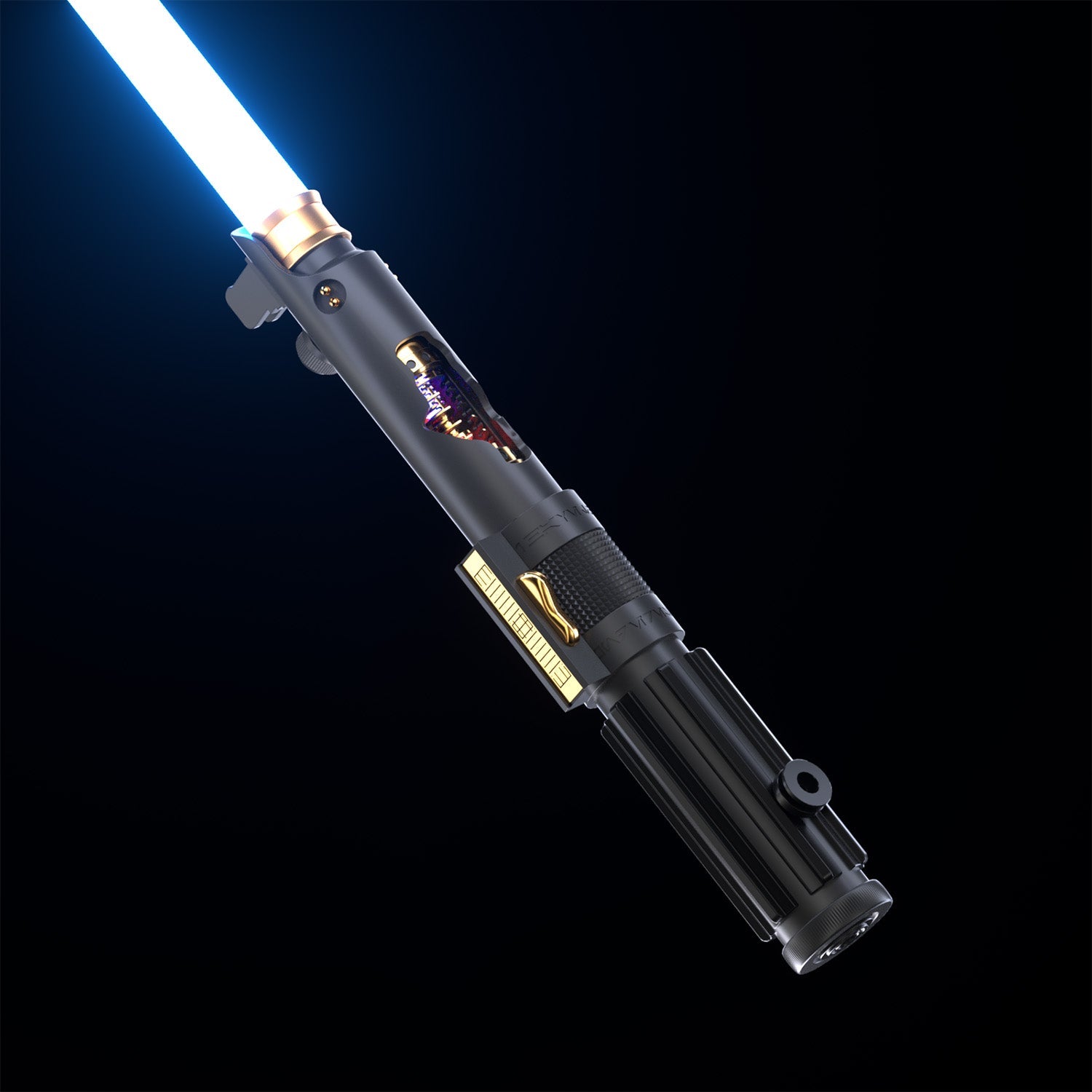Fallen Knight Black (Exposed Spinning Crystals) - Theory Sabers
