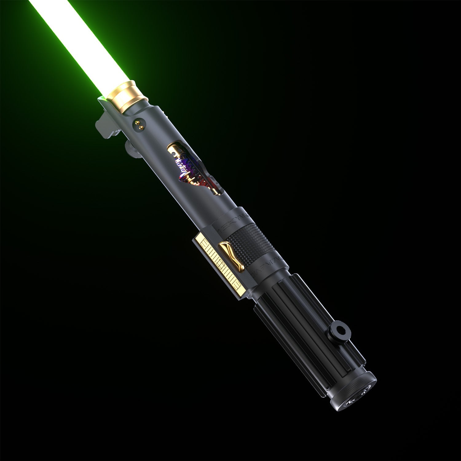 Fallen Knight Black (Exposed Spinning Crystals) - Theory Sabers