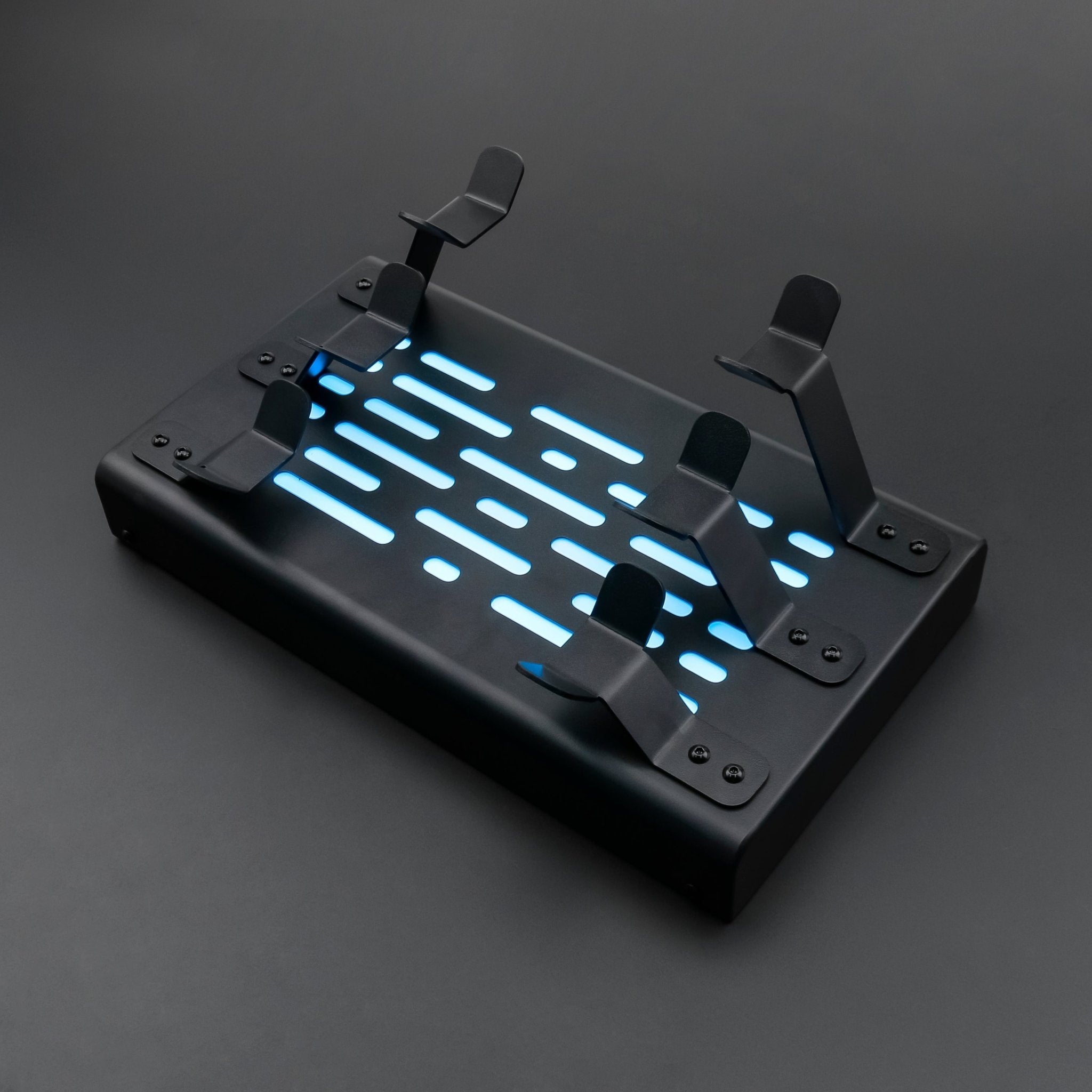 Light Up Metal Triple Saber Stand Display (Holds 3 Sabers RGB) - Theory Sabers