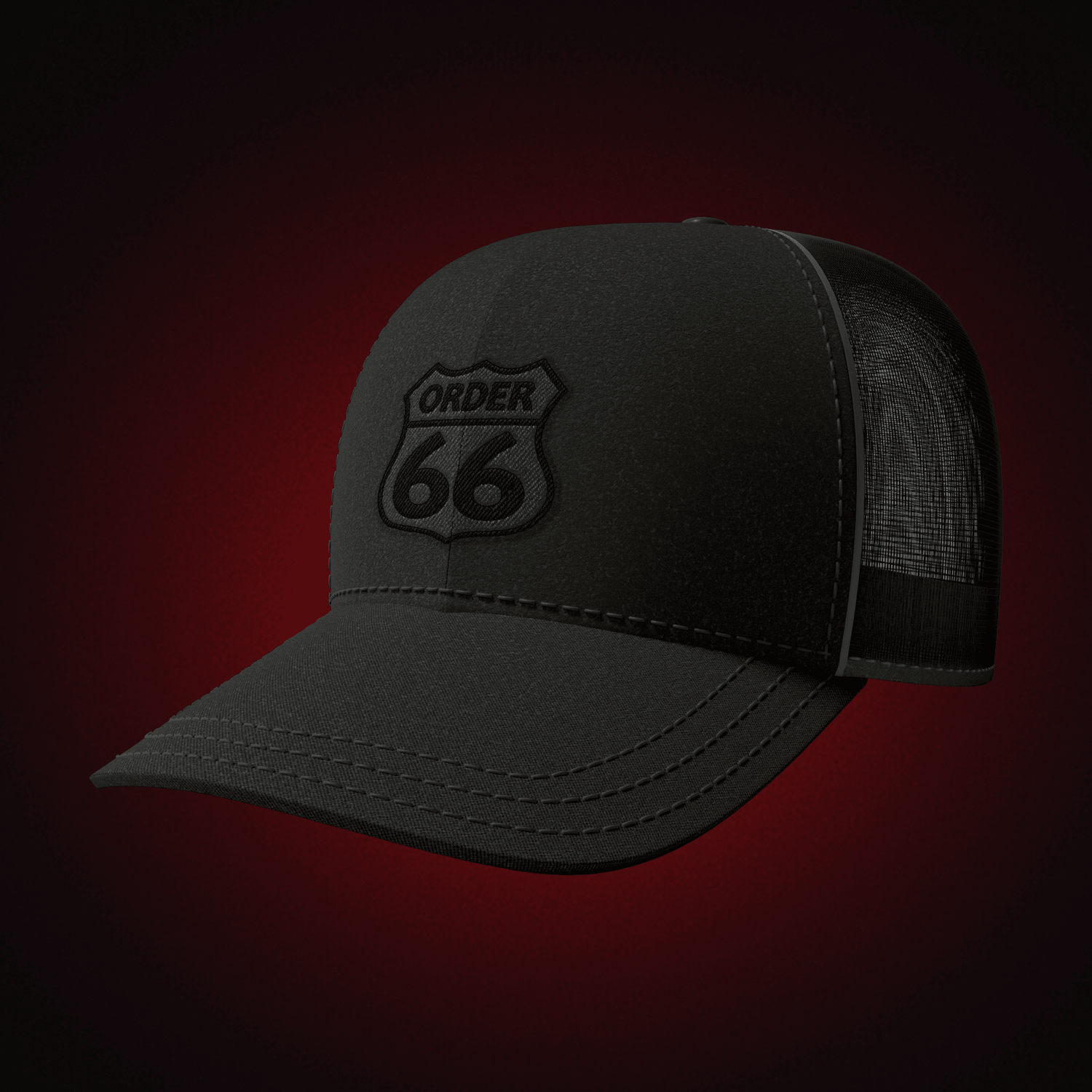 Order 66 Hat Modern with Black Logo - Theory Sabers
