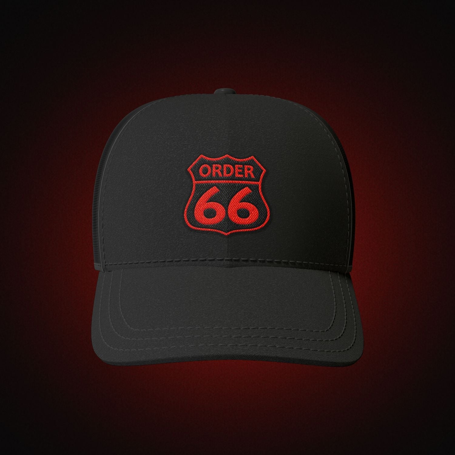 Order 66 Hat Modern with Red Logo - Theory Sabers