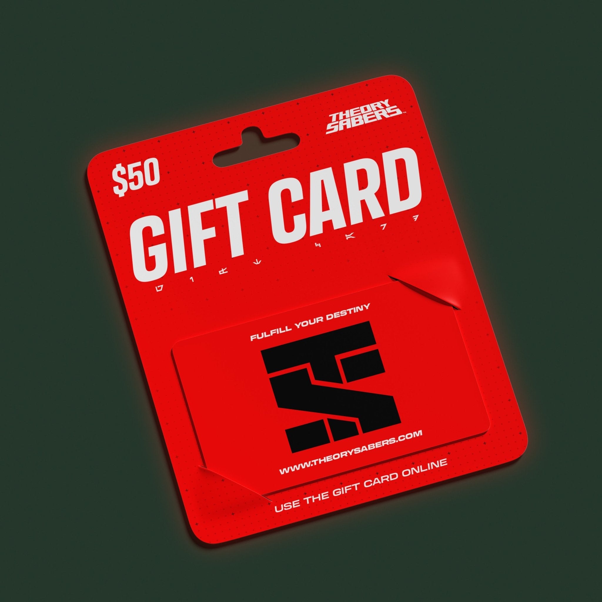Theory Sabers Gift Card - Theory Sabers